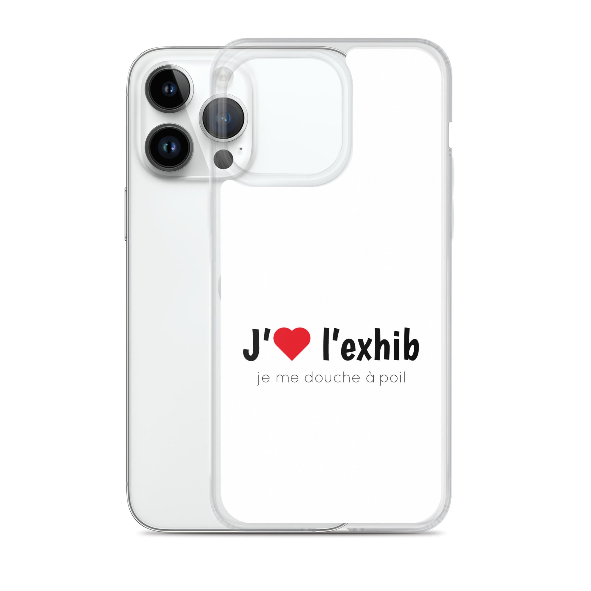 Coque iPhone J'aime l'exhib je me douche à poil iPhone 14 Pro Max - Sedurro