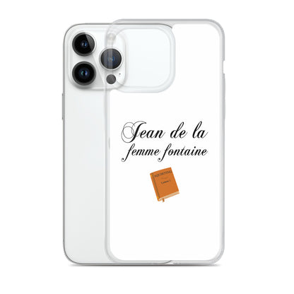 Coque iPhone Jean de la femme fontaine - Sedurro