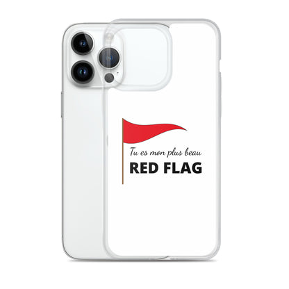Coque iPhone Tu es mon plus beau red flag - Sedurro