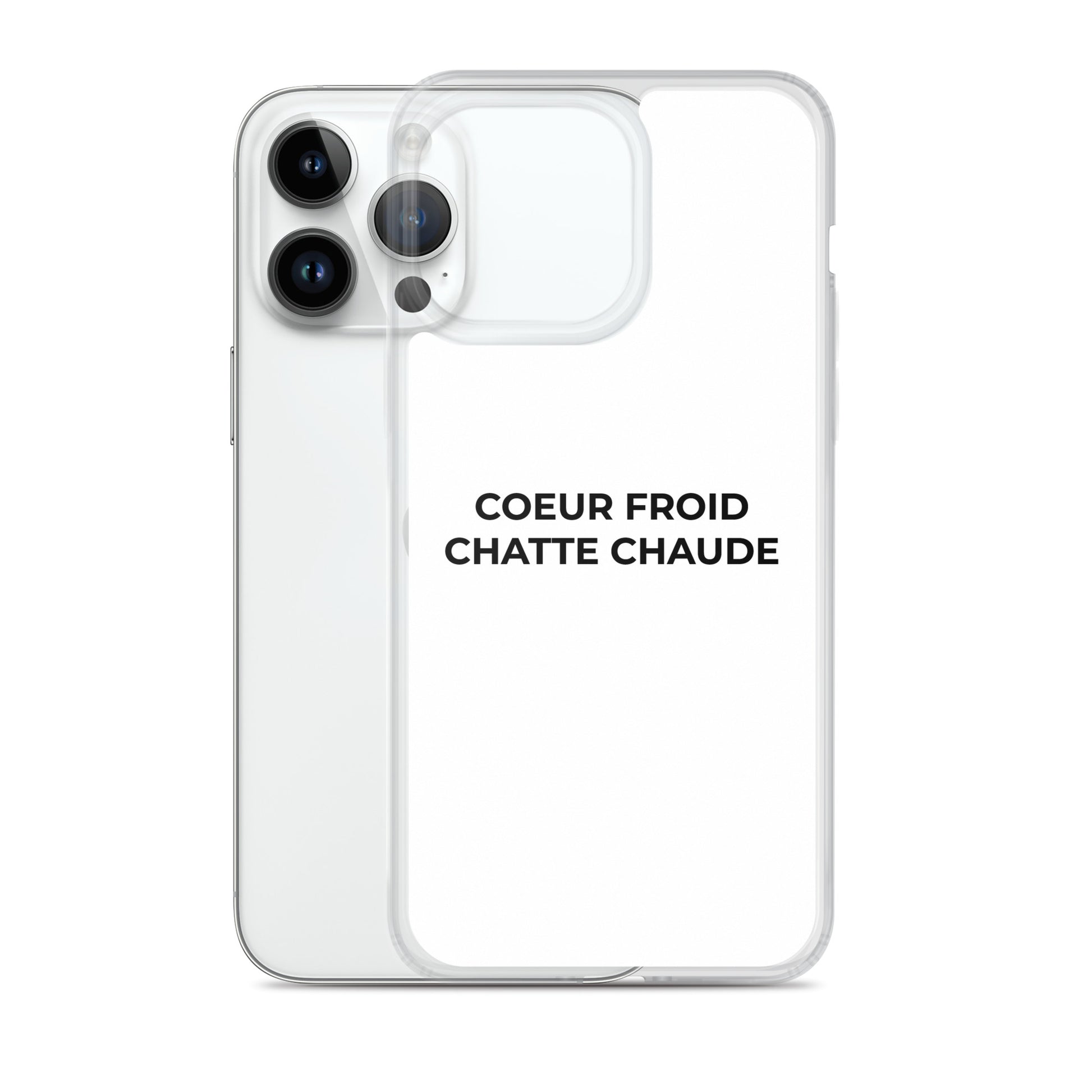 Coque iPhone Cœur froid chatte chaude - Sedurro