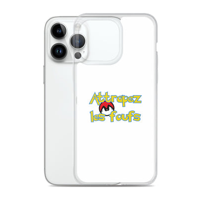 Coque iPhone Attrapez les foufs Pokeboule - Sedurro