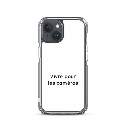 Coque iPhone Vivre pour les caméras iPhone 15 - Sedurro