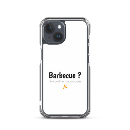 Coque iPhone Barbecue je ramène ma saucisse iPhone 15 - Sedurro