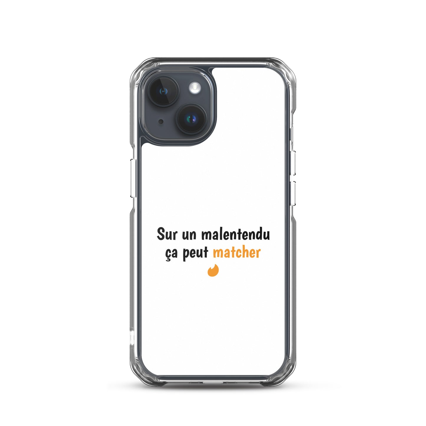 Coque iPhone Sur un malentendu ça peut matcher iPhone 15 - Sedurro