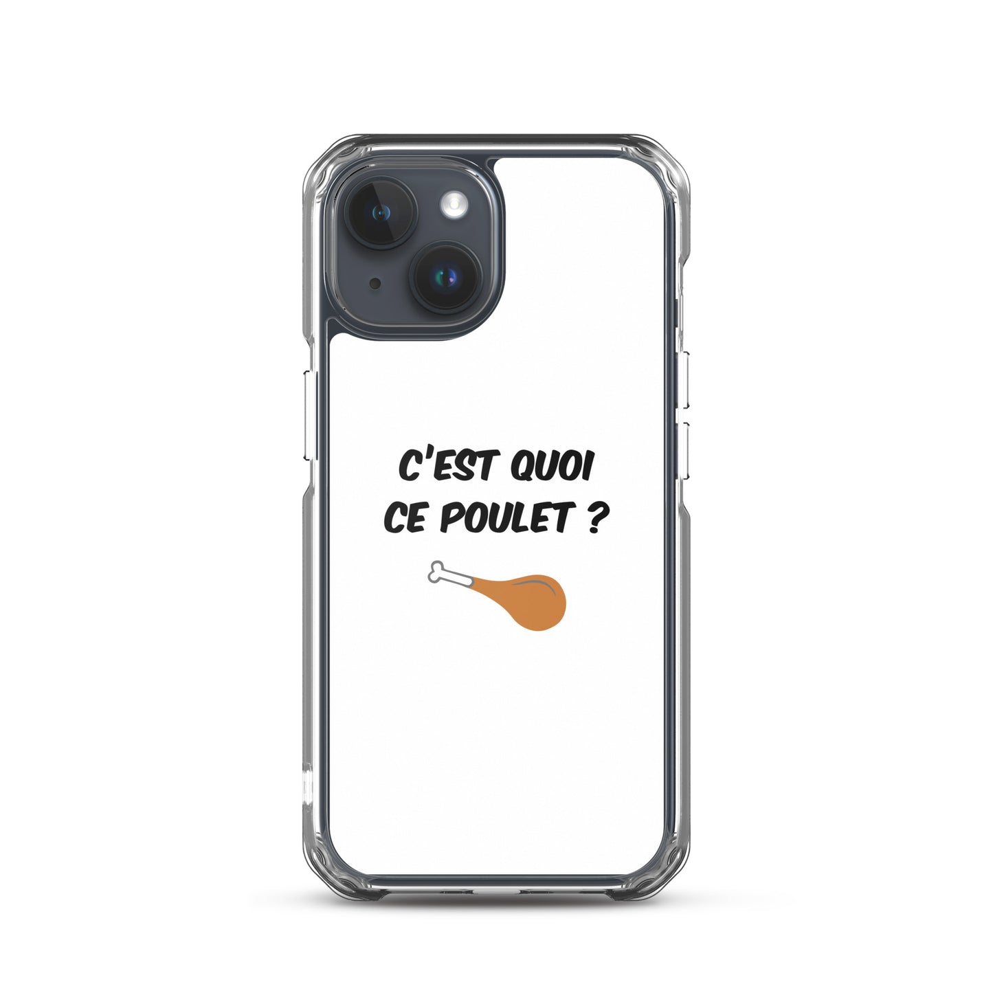 Coque iPhone C'est quoi ce poulet iPhone 15 - Sedurro