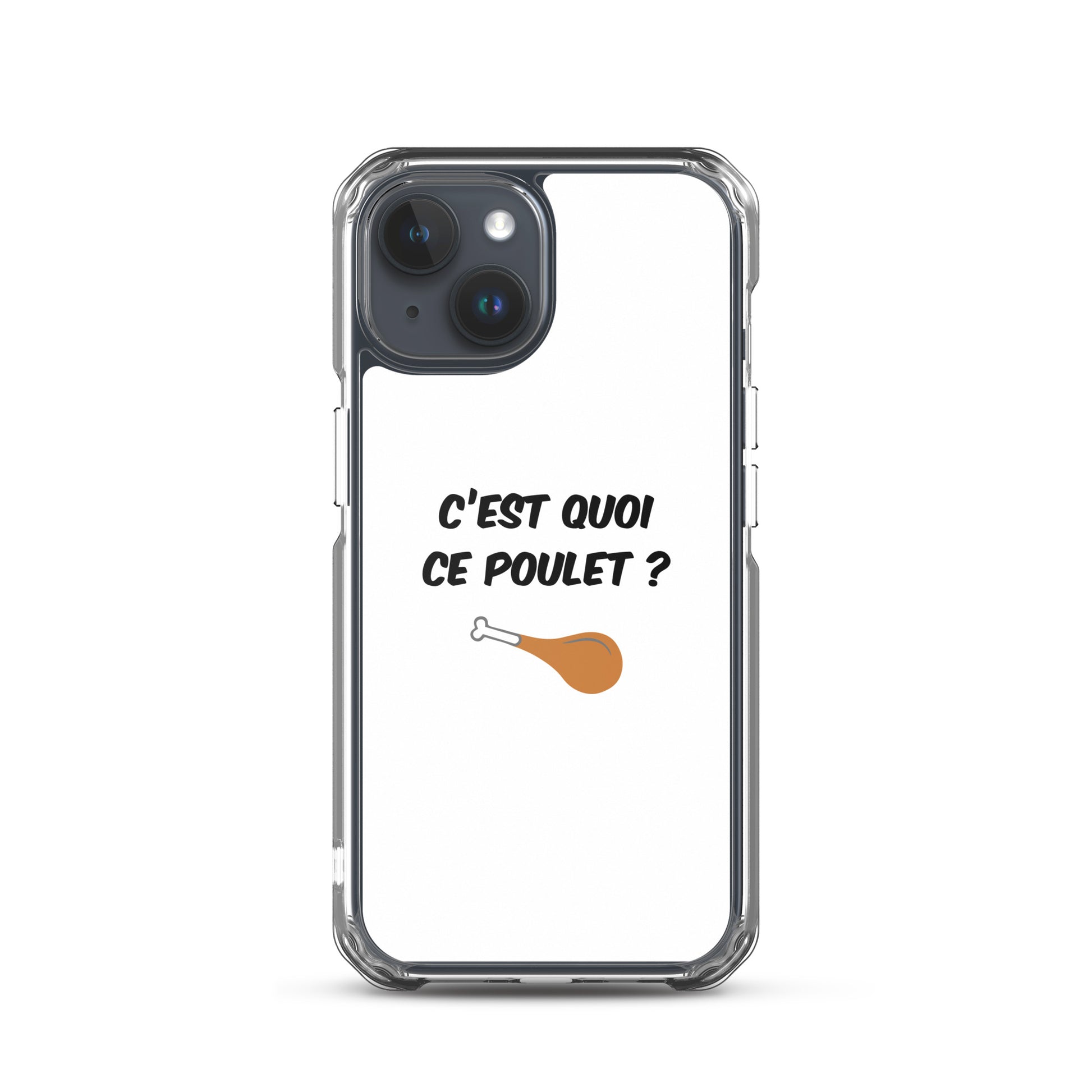 Coque iPhone C'est quoi ce poulet iPhone 15 - Sedurro