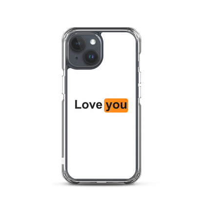 Coque iPhone Love you logo PH iPhone 15 - Sedurro