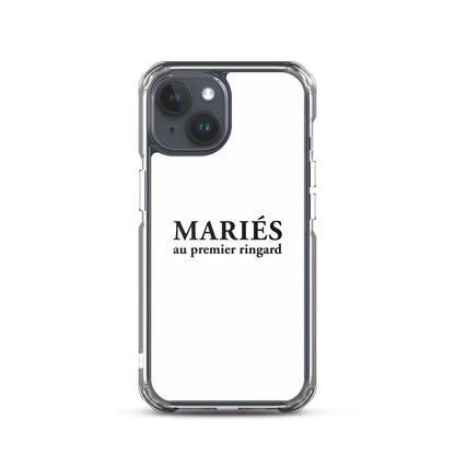 Coque iPhone Mariés au premier ringard iPhone 15 - Sedurro