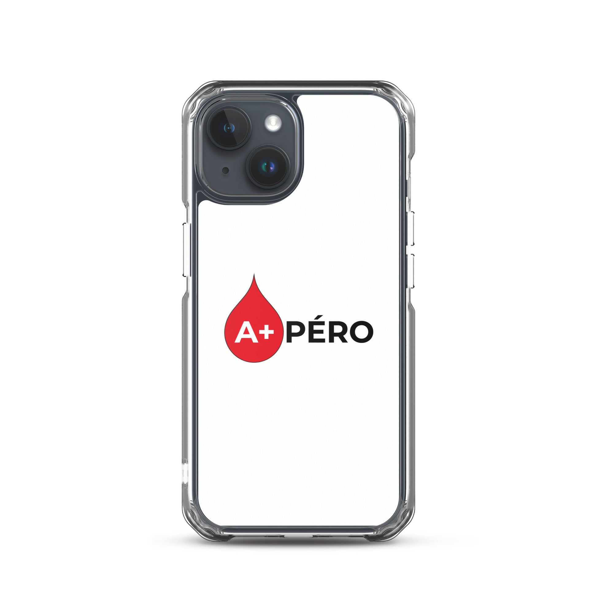Coque iPhone Apéro groupe sanguin A+ iPhone 15 - Sedurro