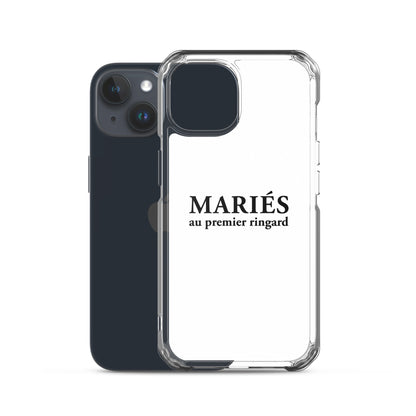 Coque iPhone Mariés au premier ringard - Sedurro
