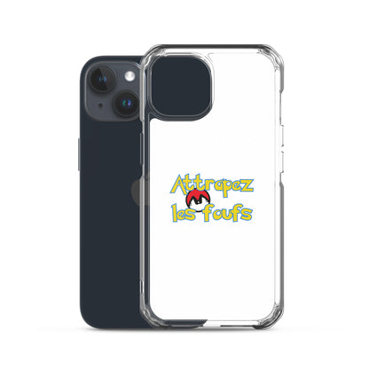 Coque iPhone Attrapez les foufs Pokeboule - Sedurro