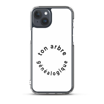 Coque iPhone Ton arbre généalogique en forme de cercle iPhone 15 Plus - Sedurro