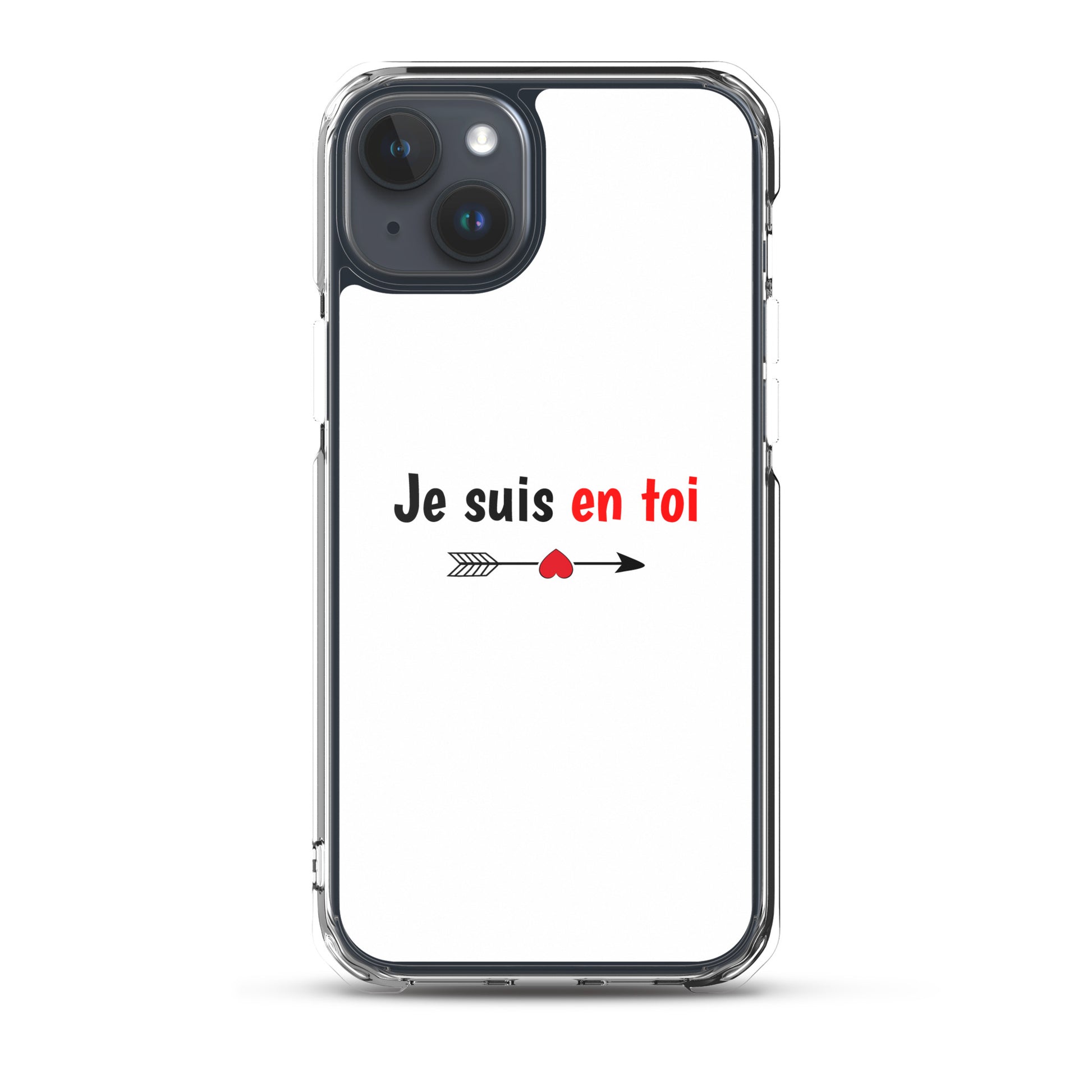 Coque iPhone Je suis en toi flèche cupidon iPhone 15 Plus - Sedurro