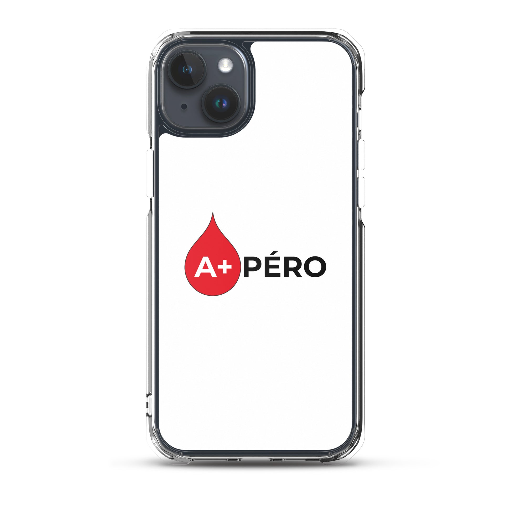 Coque iPhone Apéro groupe sanguin A+ iPhone 15 Plus - Sedurro