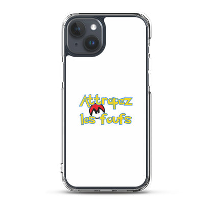 Coque iPhone Attrapez les foufs Pokeboule - Sedurro