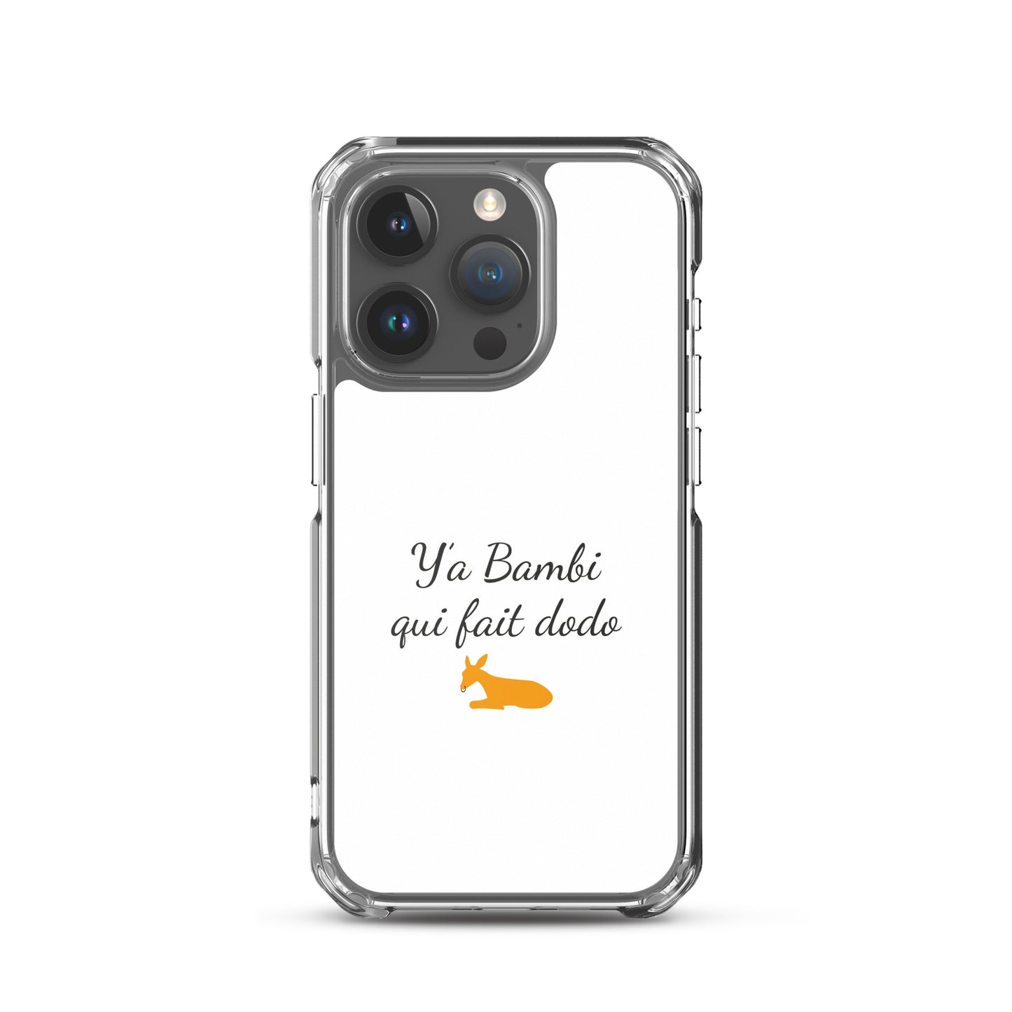 Coque iPhone Y'a bambi qui fait dodo iPhone 15 Pro - Sedurro