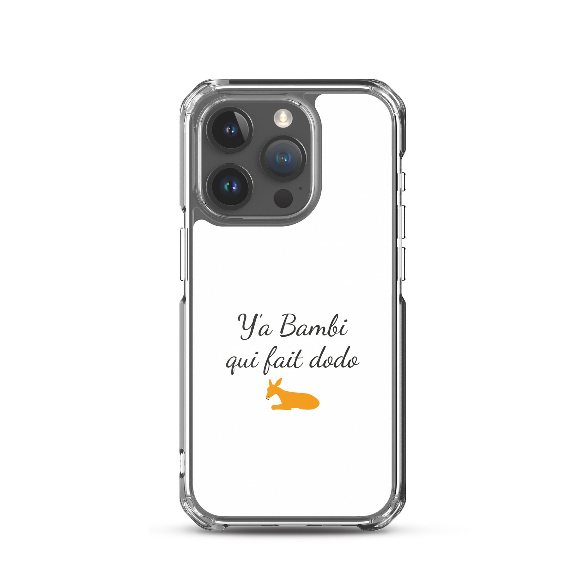 Coque iPhone Y'a bambi qui fait dodo iPhone 15 Pro - Sedurro