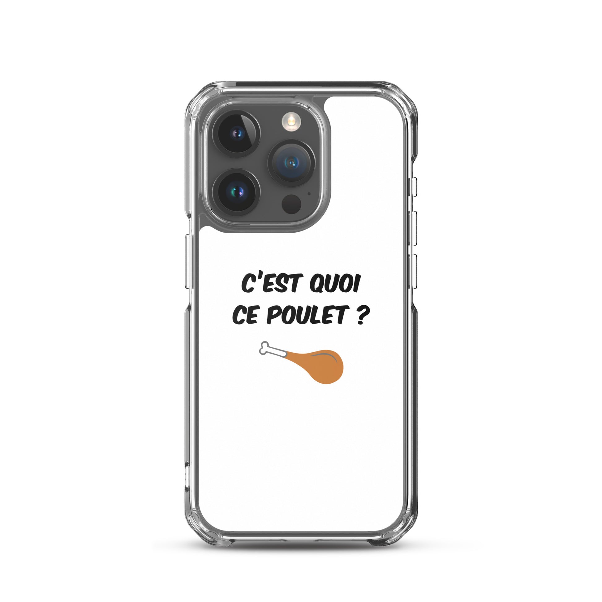 Coque iPhone C'est quoi ce poulet iPhone 15 Pro - Sedurro