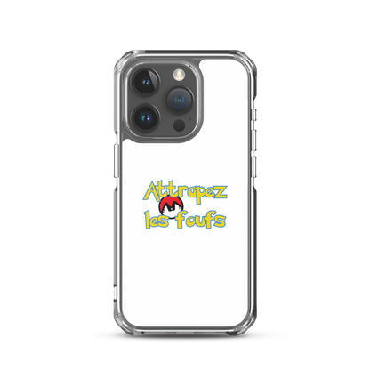 Coque iPhone Attrapez les foufs Pokeboule - Sedurro