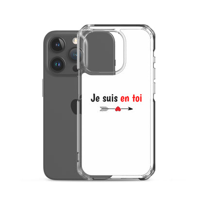 Coque iPhone Je suis en toi flèche cupidon - Sedurro
