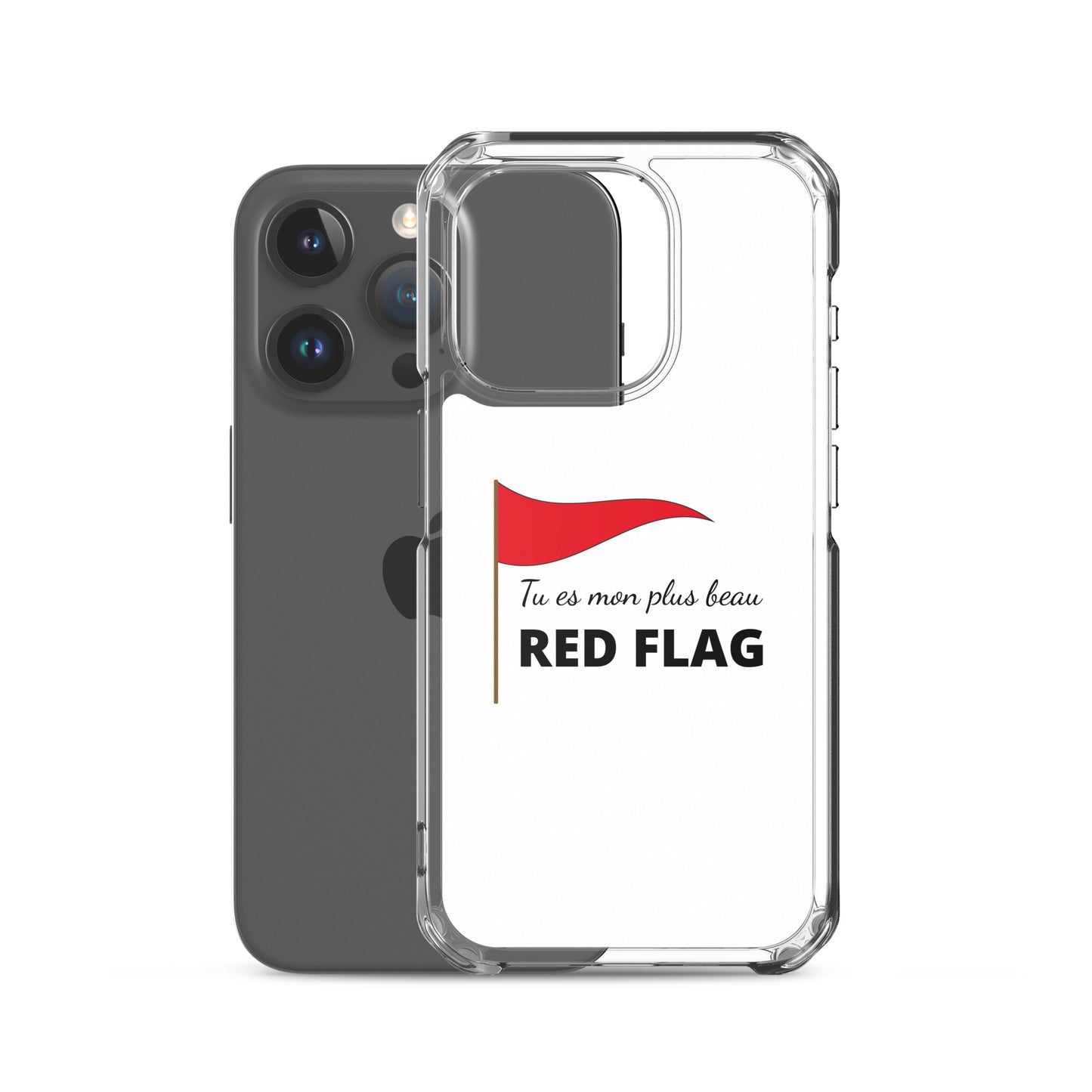 Coque iPhone Tu es mon plus beau red flag - Sedurro