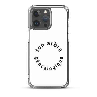 Coque iPhone Ton arbre généalogique en forme de cercle iPhone 15 Pro Max - Sedurro