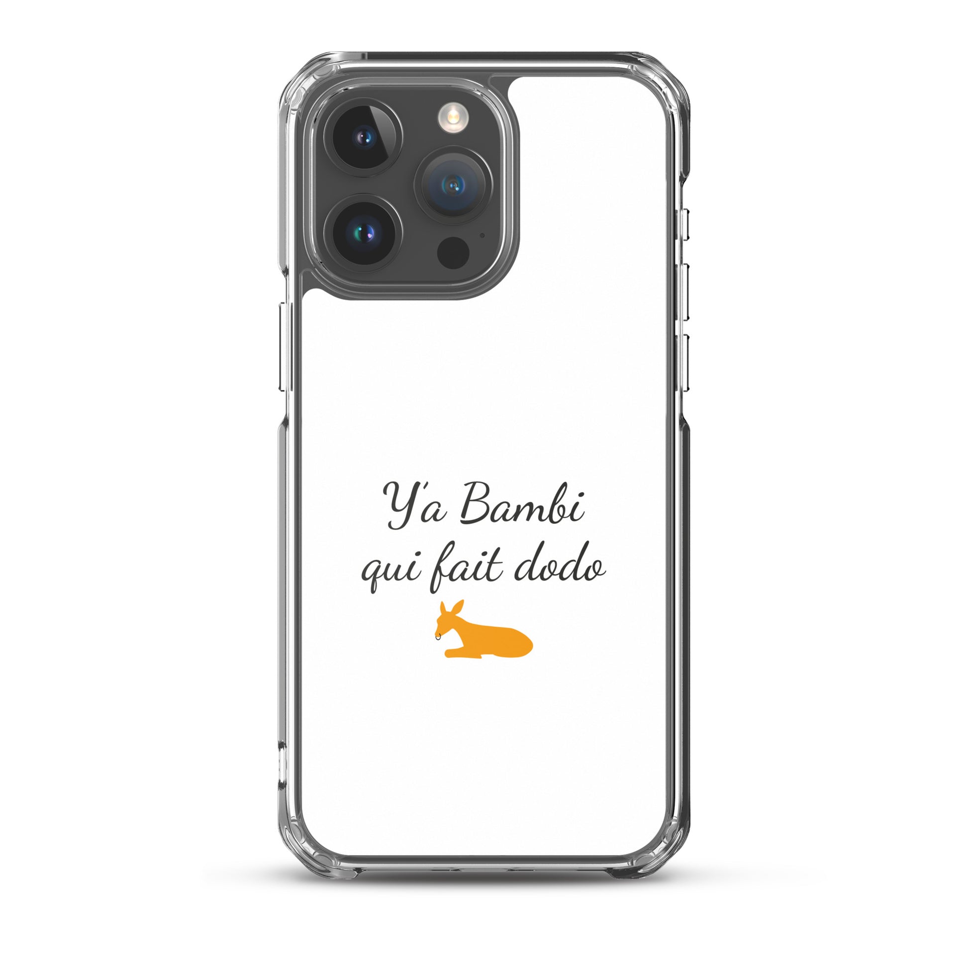 Coque iPhone Y'a bambi qui fait dodo iPhone 15 Pro Max - Sedurro