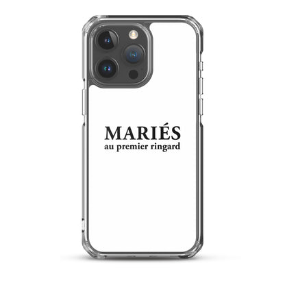 Coque iPhone Mariés au premier ringard iPhone 15 Pro Max - Sedurro