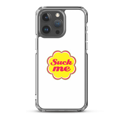 Coque iPhone Suck me sucette chupa iPhone 15 Pro Max - Sedurro