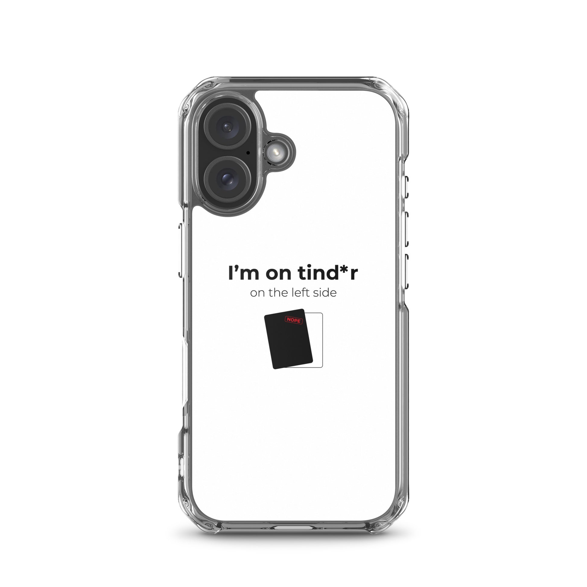 Coque iPhone I'm on tind*r on the left side iPhone 16 - Sedurro