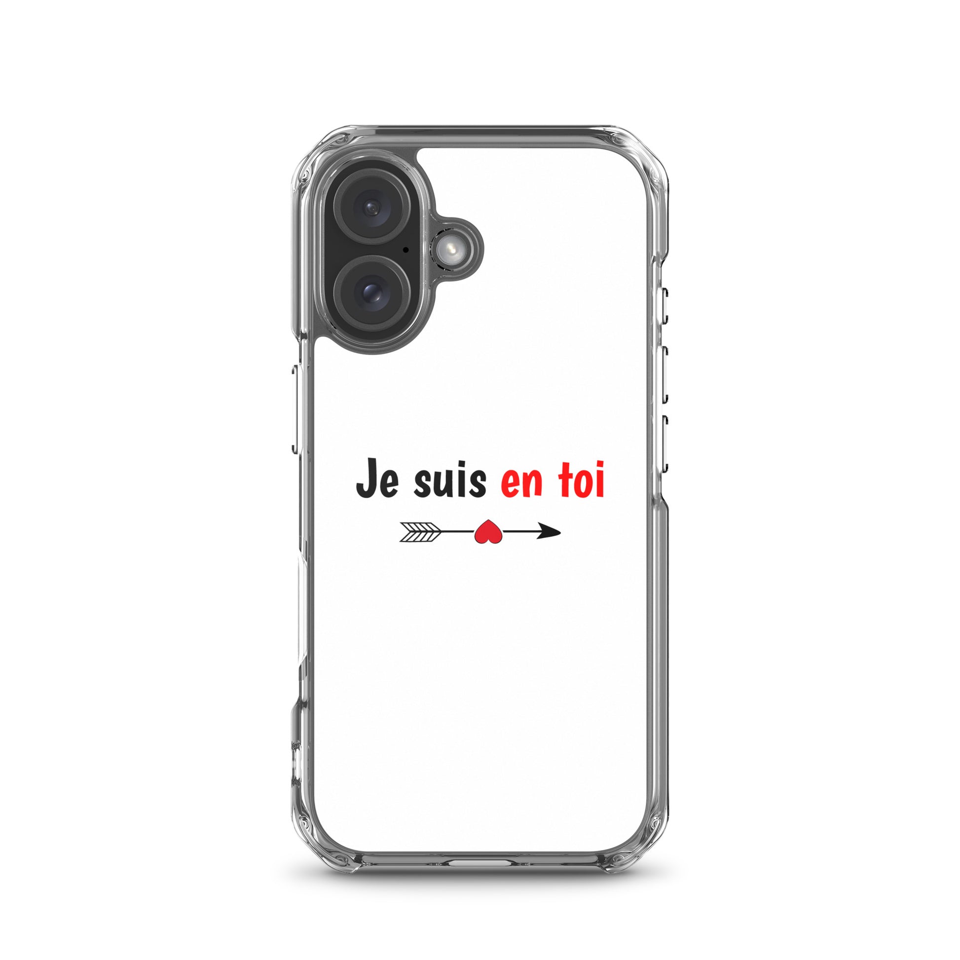 Coque iPhone Je suis en toi flèche cupidon iPhone 16 - Sedurro