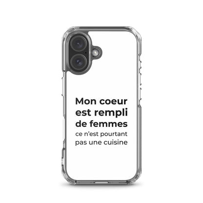 Coque iPhone Mon cœur est rempli de femmes ce n'est pourtant pas une cuisine - Sedurro