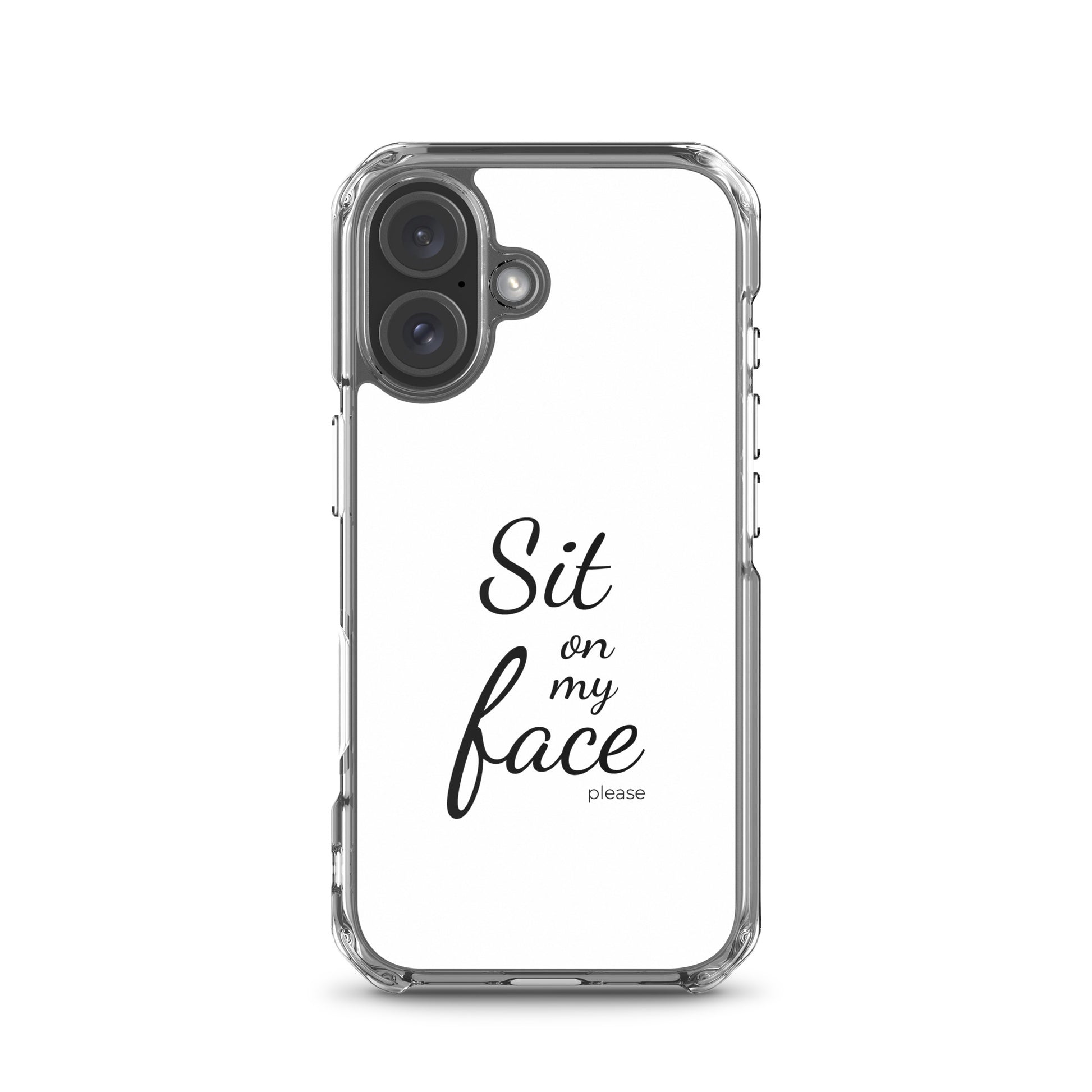 Coque iPhone Sit on my face please iPhone 16 - Sedurro