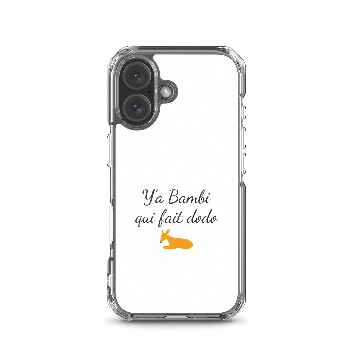 Coque iPhone Y'a bambi qui fait dodo iPhone 16 - Sedurro