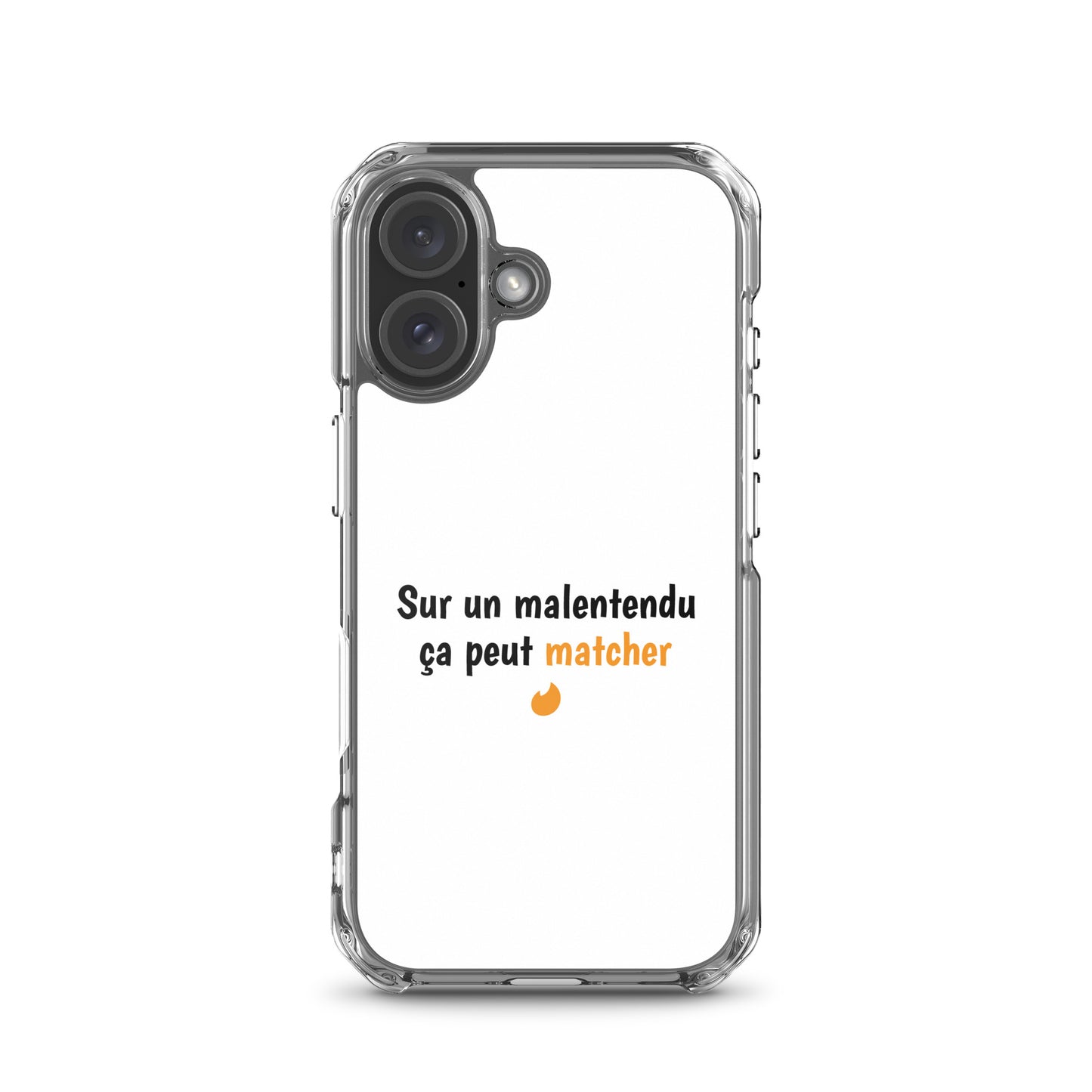 Coque iPhone Sur un malentendu ça peut matcher iPhone 16 - Sedurro
