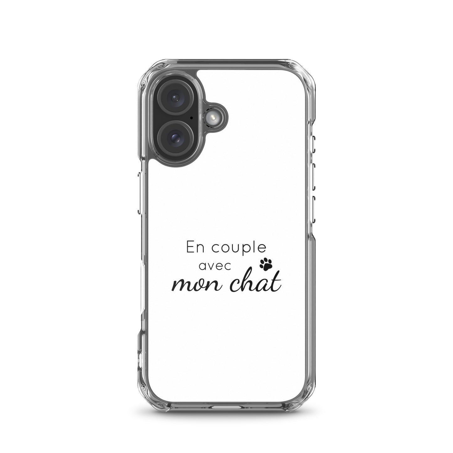 Coque iPhone En couple avec mon chat iPhone 16 - Sedurro
