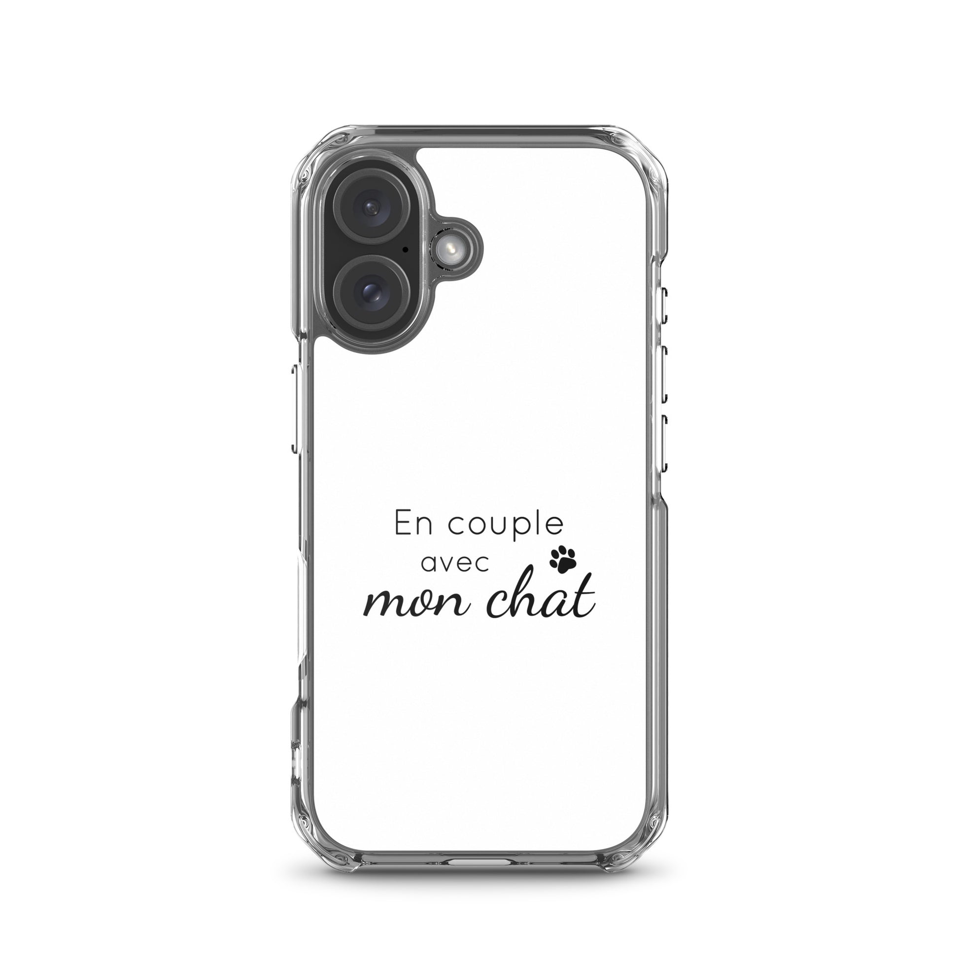 Coque iPhone En couple avec mon chat iPhone 16 - Sedurro