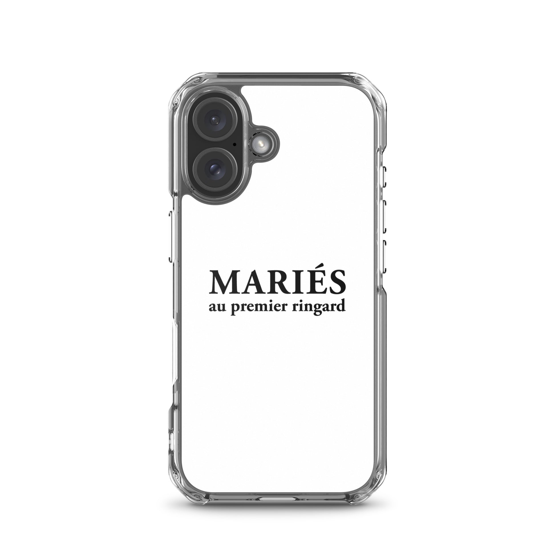 Coque iPhone Mariés au premier ringard iPhone 16 - Sedurro
