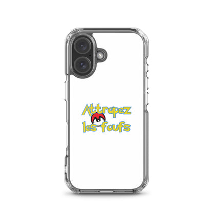 Coque iPhone Attrapez les foufs Pokeboule - Sedurro