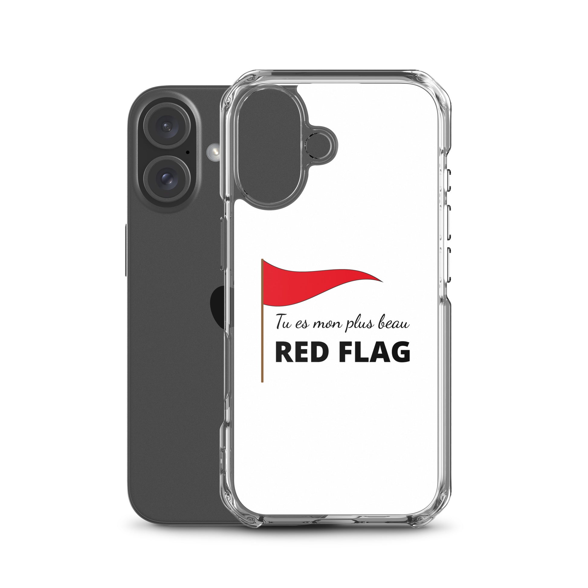 Coque iPhone Tu es mon plus beau red flag - Sedurro