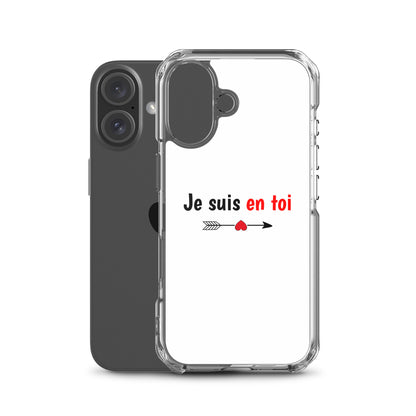 Coque iPhone Je suis en toi flèche cupidon - Sedurro