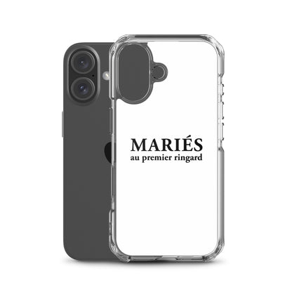 Coque iPhone Mariés au premier ringard - Sedurro