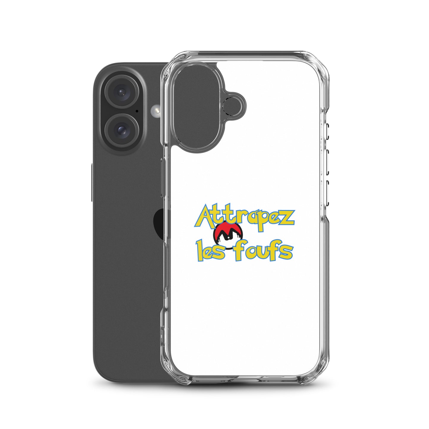 Coque iPhone Attrapez les foufs Pokeboule - Sedurro