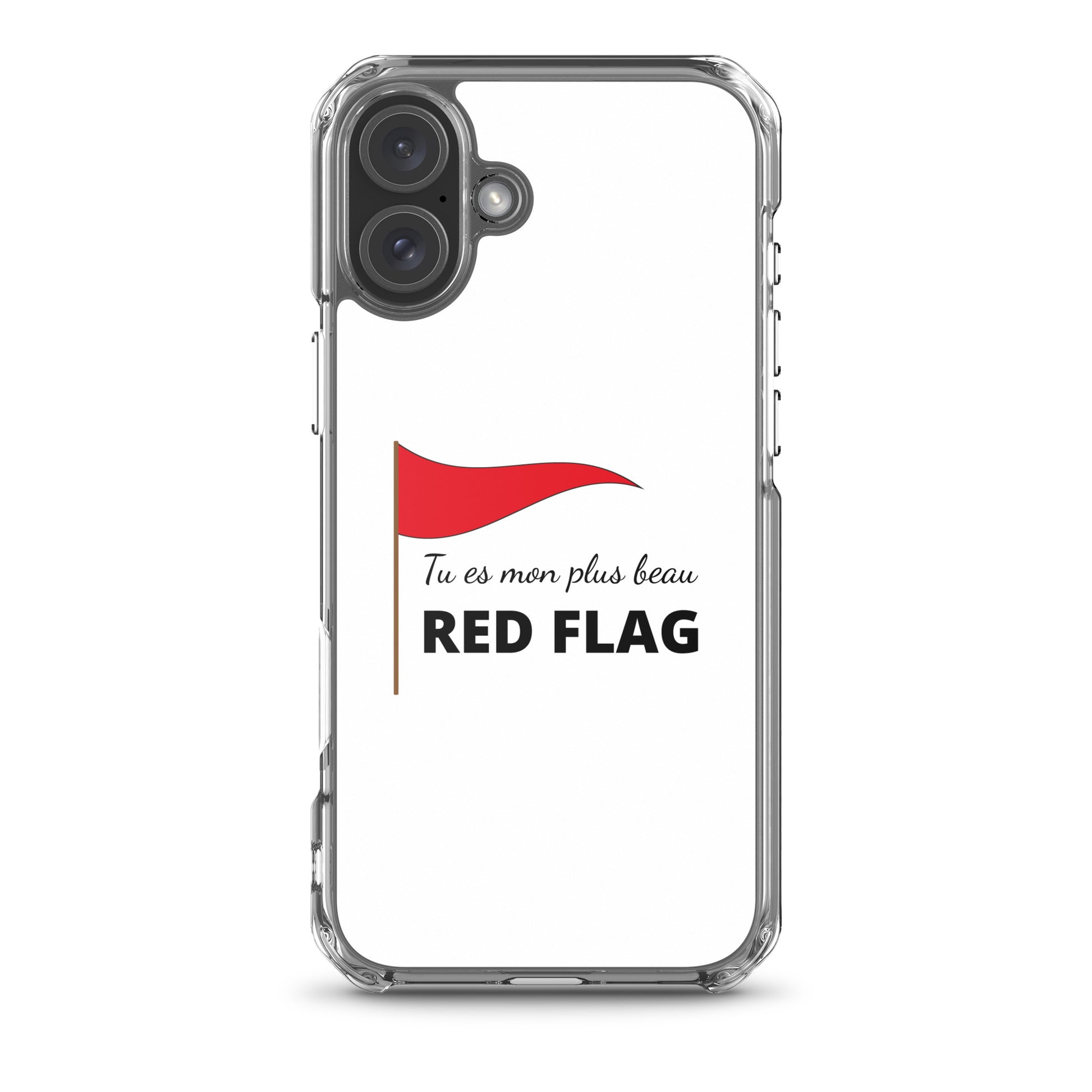 Coque iPhone Tu es mon plus beau red flag iPhone 16 Plus - Sedurro