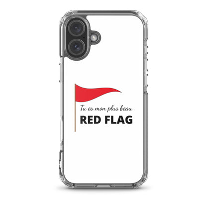 Coque iPhone Tu es mon plus beau red flag iPhone 16 Plus - Sedurro