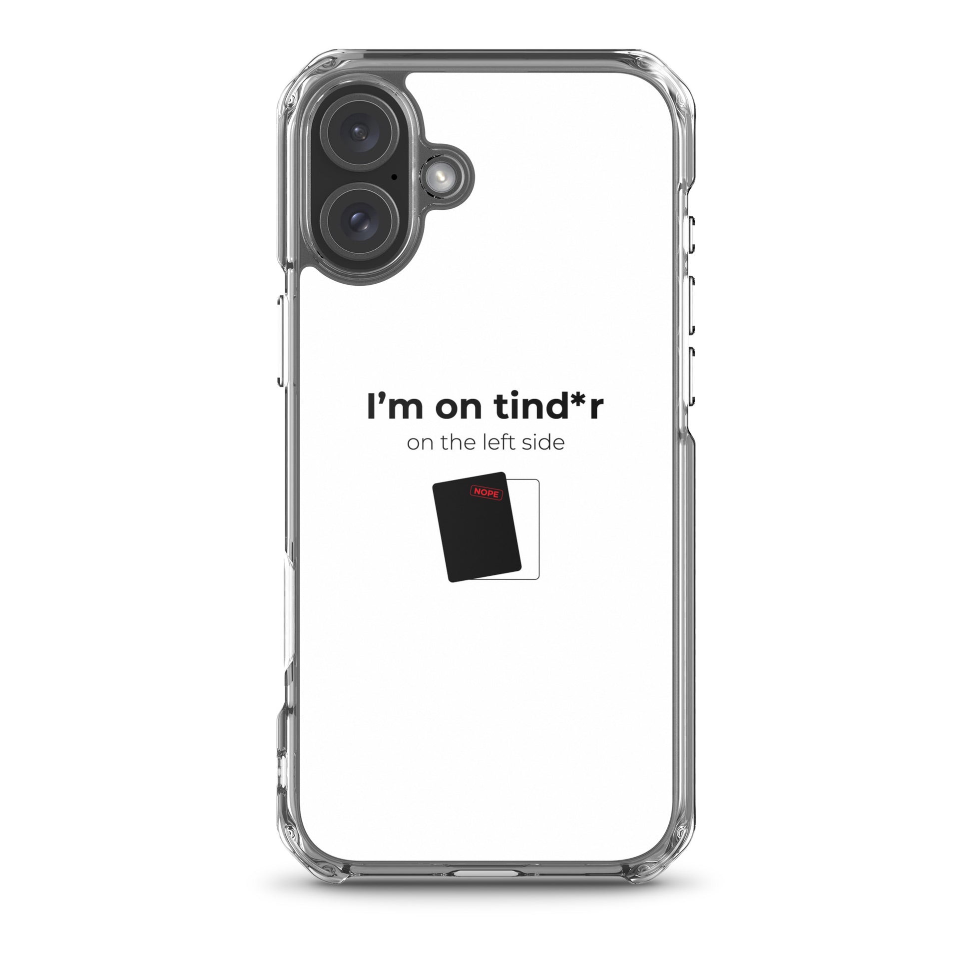 Coque iPhone I'm on tind*r on the left side iPhone 16 Plus - Sedurro