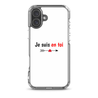 Coque iPhone Je suis en toi flèche cupidon iPhone 16 Plus - Sedurro