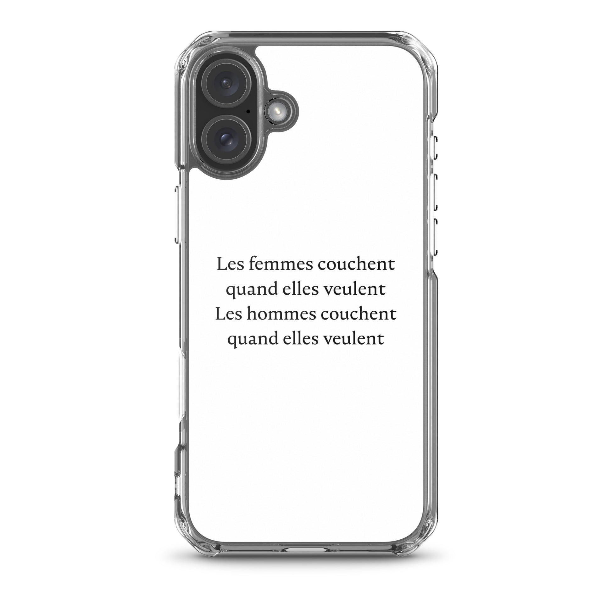 Coque iPhone Les femmes couchent quand elles veulent les hommes couchent quand elles veulent iPhone 16 Plus - Sedurro