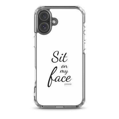 Coque iPhone Sit on my face please iPhone 16 Plus - Sedurro