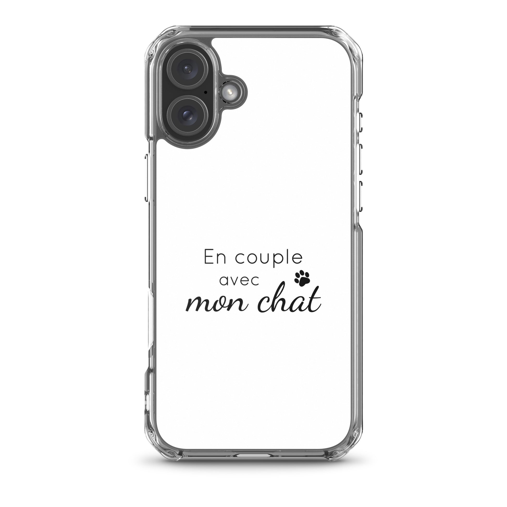 Coque iPhone En couple avec mon chat iPhone 16 Plus - Sedurro